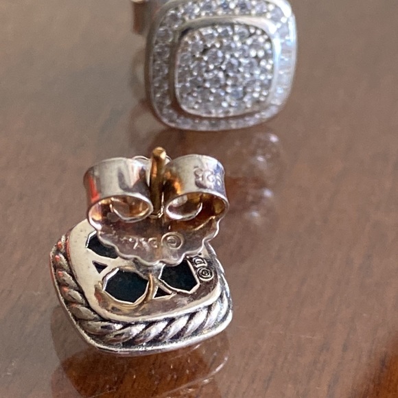 DAVID  YUMAN  Diamond EARRINGS - Picture 2 of 7